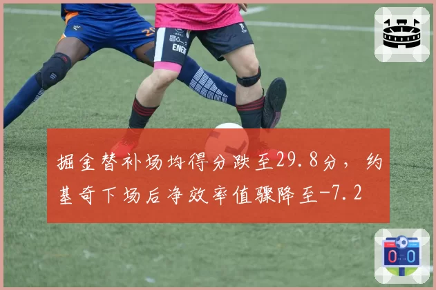 掘金替补场均得分跌至29.8分，约基奇下场后净效率值骤降至-7.2